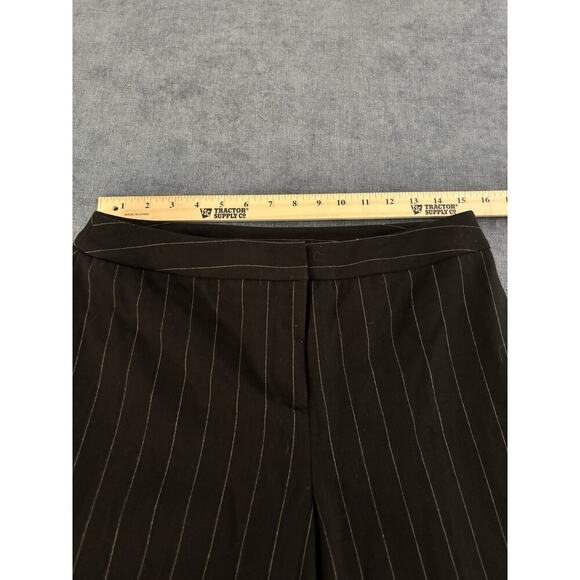 My Michelle Black Pinstripe Pants Women’s 11/12 Dress Trousers Stretch Career - Picture 2 of 5